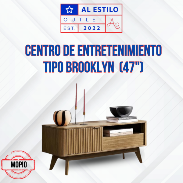 Centro de entretenimiento tipo Brooklyn MOPIO 47"