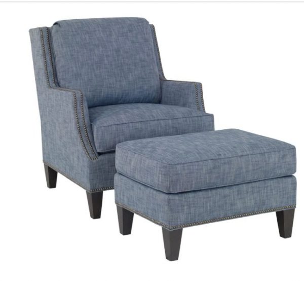 Taburete con cajón MOPIO azul