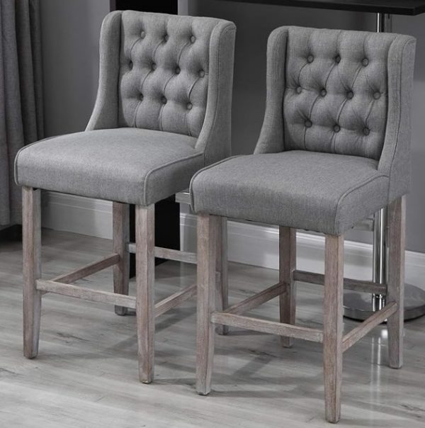 Set de 2 taburetes de desayunador HOMCOM