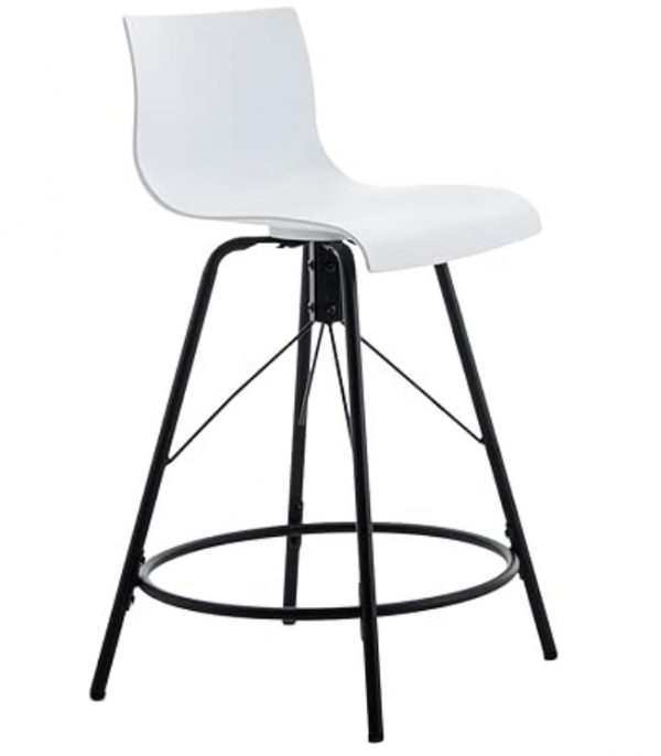 Set de 4 taburetes 30 pulgadas ANJOE blanco