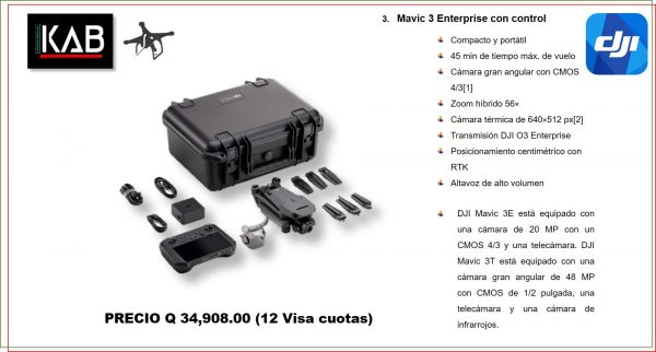 Mavic 3 Enterprise con control