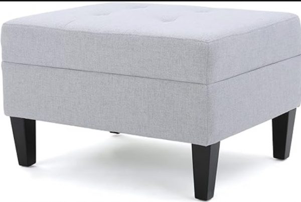 Taburete con cajón MOPIO gris