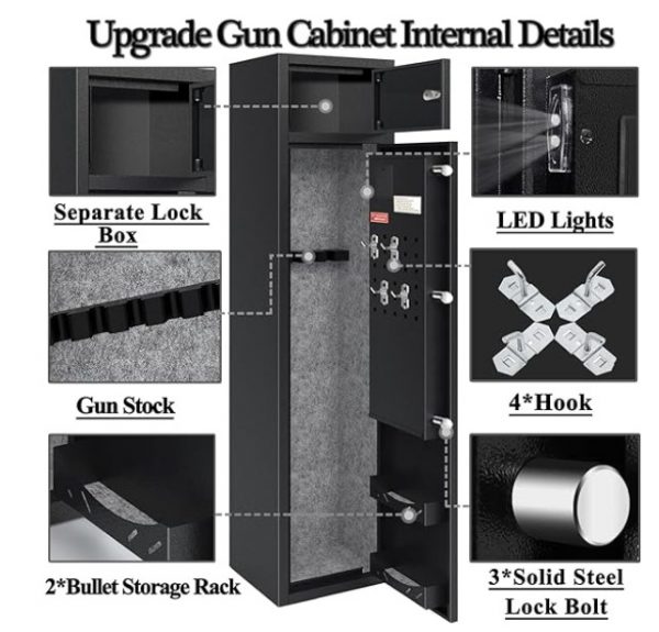 Caja de seguridad para armas KAER negro