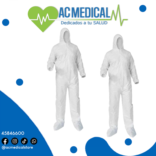 Trajes de polopropileno completo overol 10 unidades