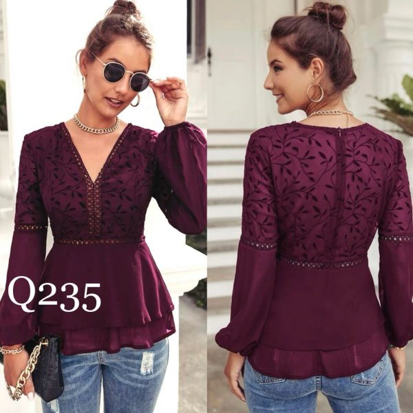Blusa Begonia Uva