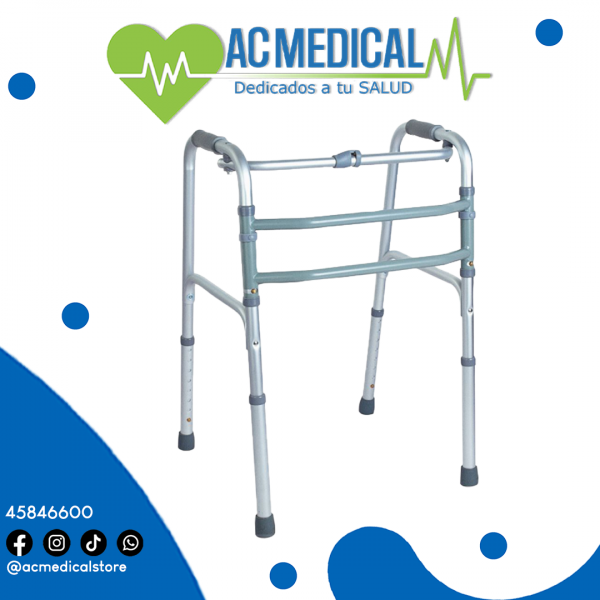 Andador con articulaciones, plegable