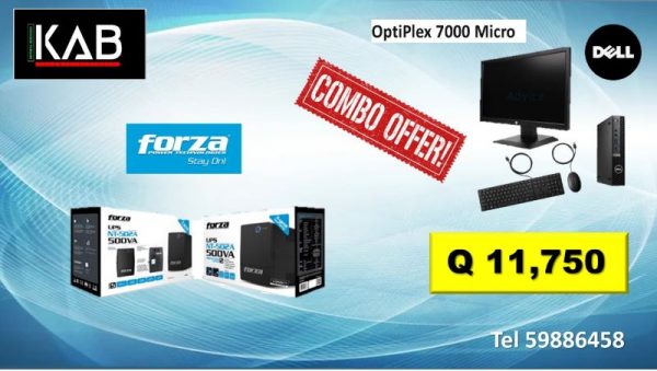 COMBO DELL OPTIPLEX Y UPS FORZA