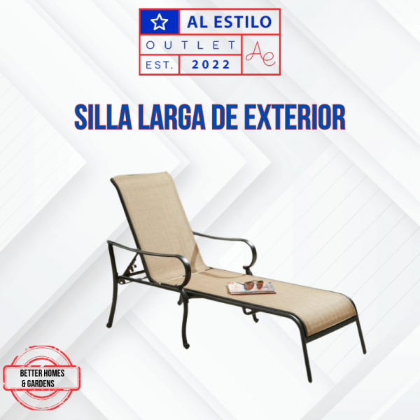 Silla larga de exterior