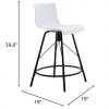 Set de 4 taburetes 30 pulgadas ANJOE blanco