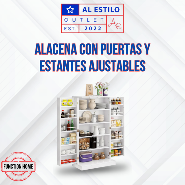 Alacena con puertas y estantes ajustables FUNCTION HOME