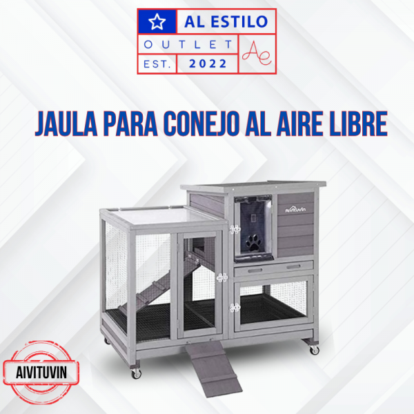 Jaula para conejo al aire libre AIVITUVIN