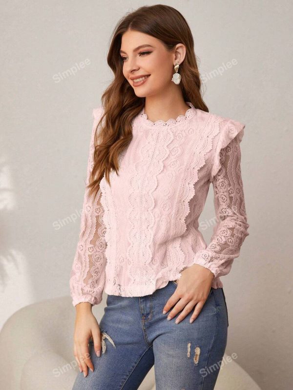 Blusa con Encaje M