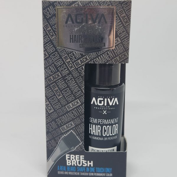 Tinte semi permanente para barba negro Agiva