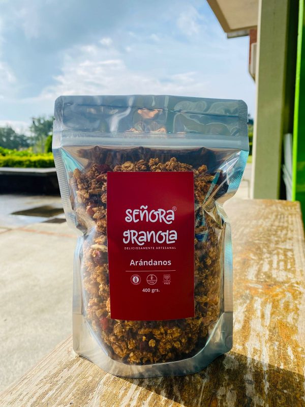 Granola artesanal con arándanos