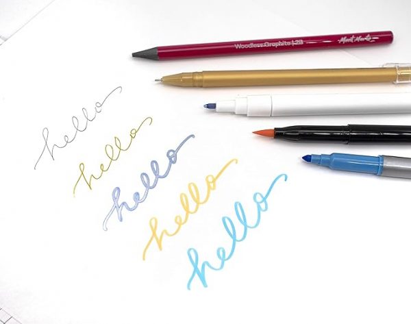 Set de marcadores para caligrafía Mont Marte 34 piezas