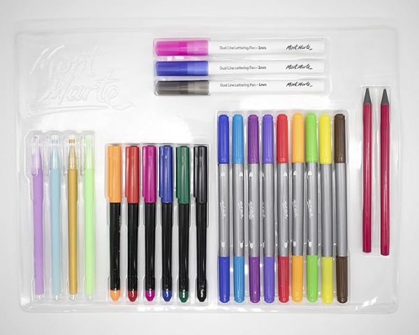 Set de marcadores para caligrafía Mont Marte 34 piezas