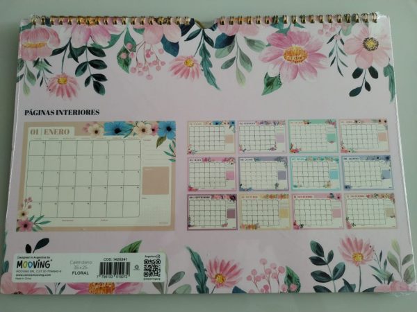 Calendario Mooving Flores 2025