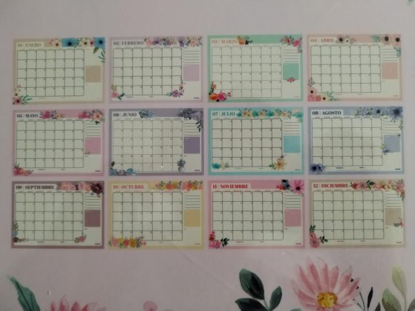 Calendario Mooving Flores 2025