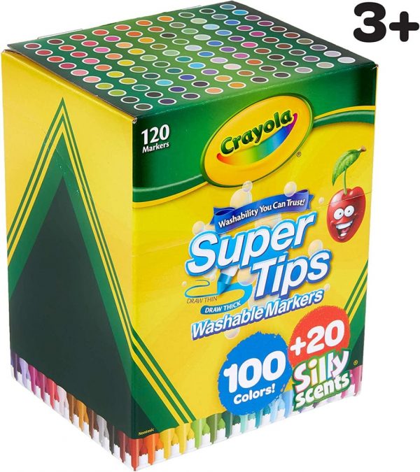 Marcadores Crayola Super Tips, 120 colores