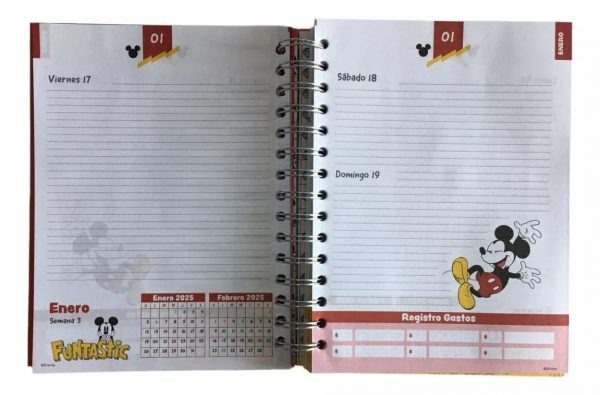 Agenda U-Pak 2025 Mickey Mouse