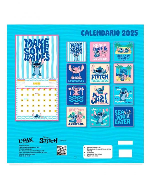 Calendario U-Pak Stitch 2025