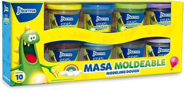 Masa Moldeable Norma 10 Colores