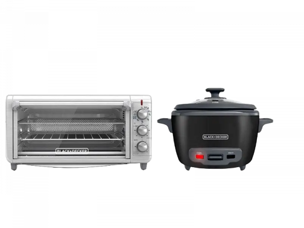 BLACK+DECKER HORNO TOSTADOR FRÍE Y HORNEA + OLLA ARROCERA