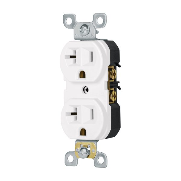 Contacto dúplex, 2 polos 3 hilos, 20 A, Standard, blanco