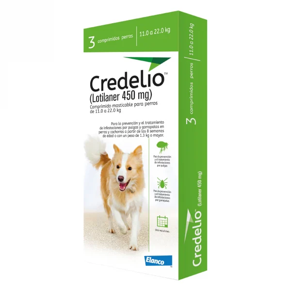 Caja Credelio verde 11-22 kg caja 3 tabletas