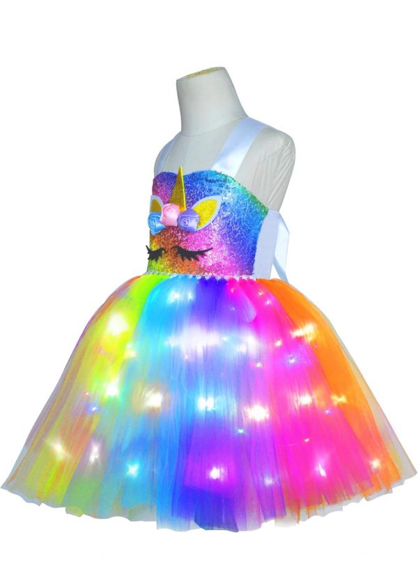 Vestido Unicornio luces Led