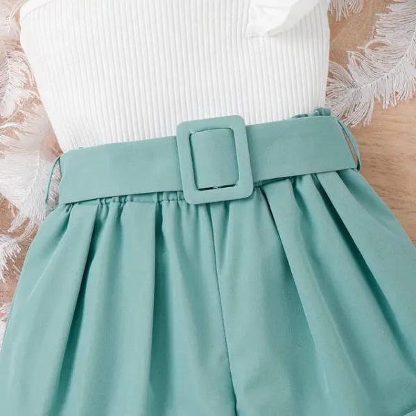 Traje de niña de 2 piezas elegante