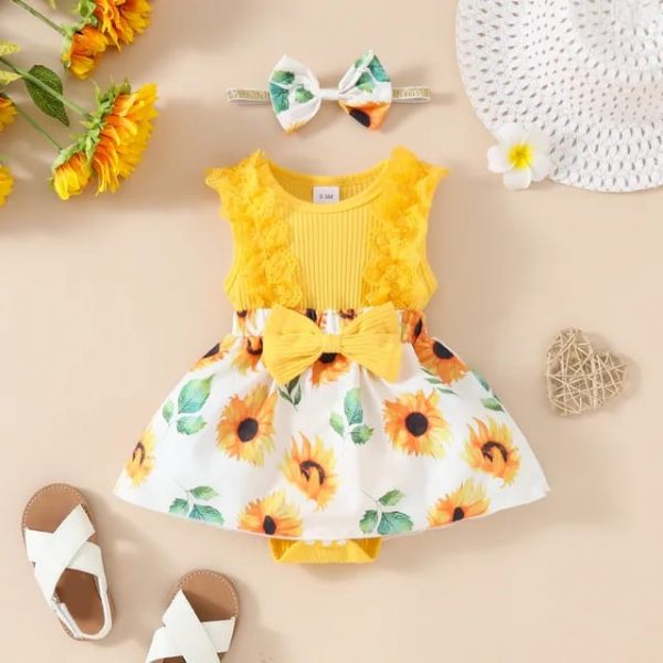 Vestido diseño de Girasoles