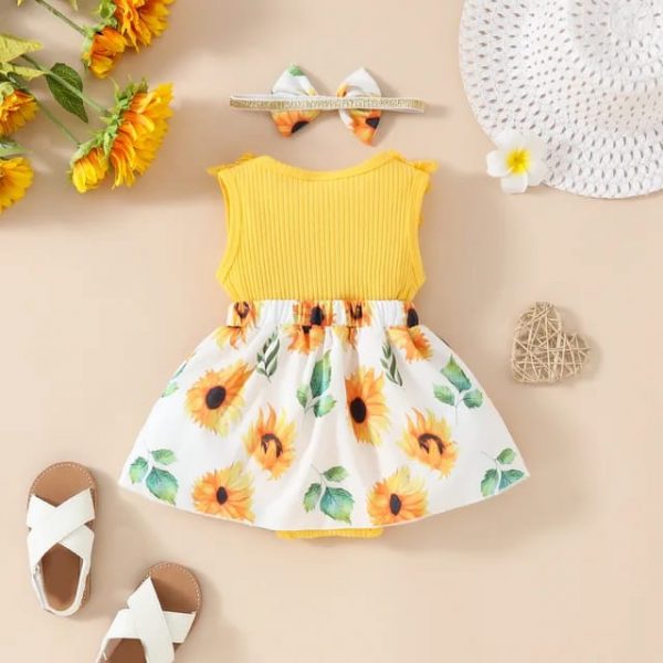 Vestido diseño de Girasoles