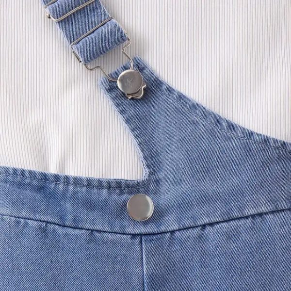 Traje de blusa y overol de lona