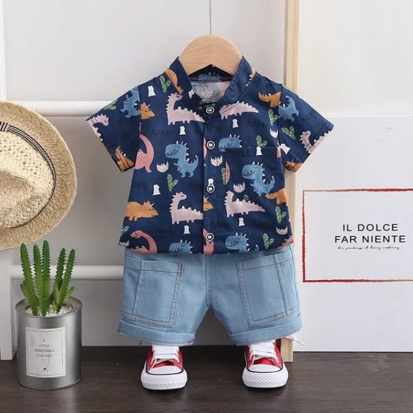 Traje diseño de dinosaurios de 2 piezas