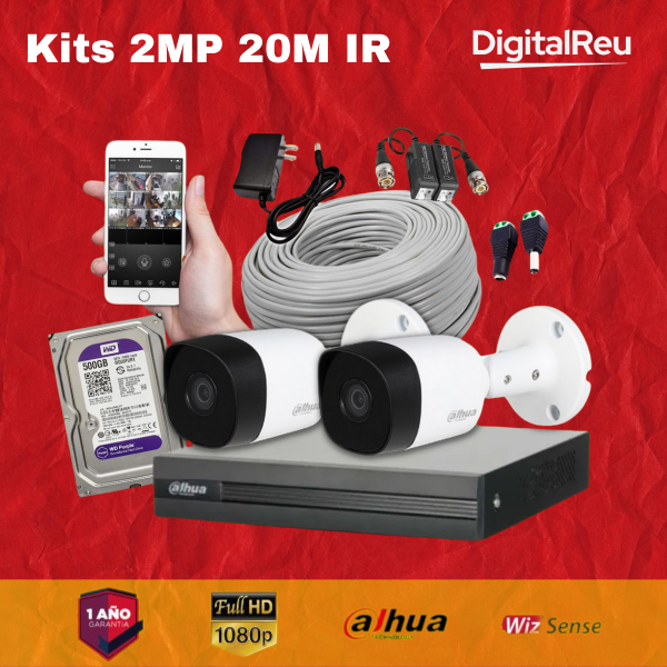 Kit de 2 Cámaras De Seguridad