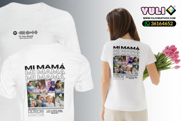 PLAYERA PERSONALIZADA PARA MAMÁ ESTILO PS36V1