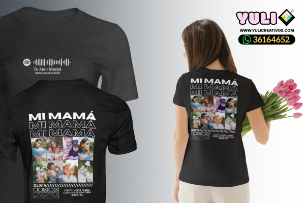PLAYERA PERSONALIZADA PARA MAMÁ ESTILO PS36V1