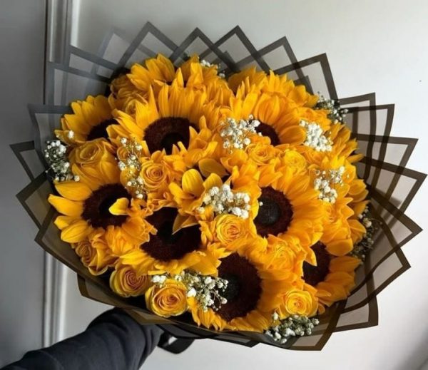 Ramo buchón de girasoles