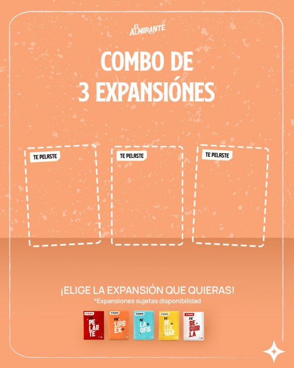 3 expansiones (sujetas a disponibilidad)