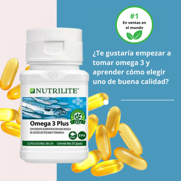 🧠 OMEGA 3 PLUS DE NUTRILITE 🌊✨ ¡Cuida tu salud con lo mejor del océano!