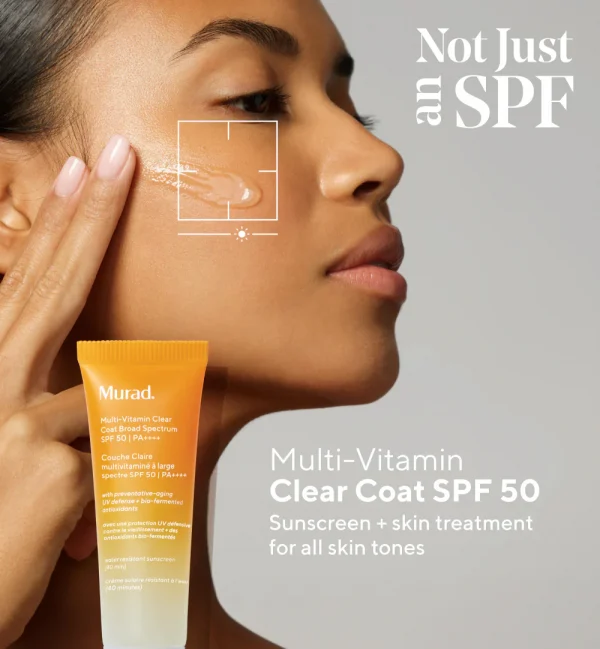 Multi-vitamin clear coat broad spectrum spf 50 / protector solar multivitamínico fps 50