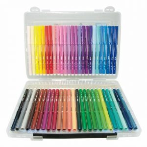 Set de Marcadores Punta Cónica 50 Colores