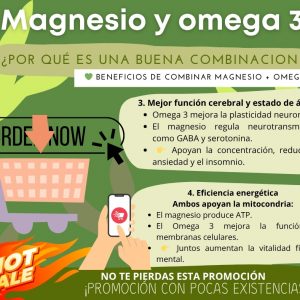 🧴 Omega 3 + Magnesio – Fórmula integral de apoyo cardiovascular y neuromuscular