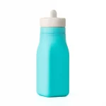 Botella Omie de silicon y pajilla
