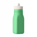 Botella Omie de silicon y pajilla
