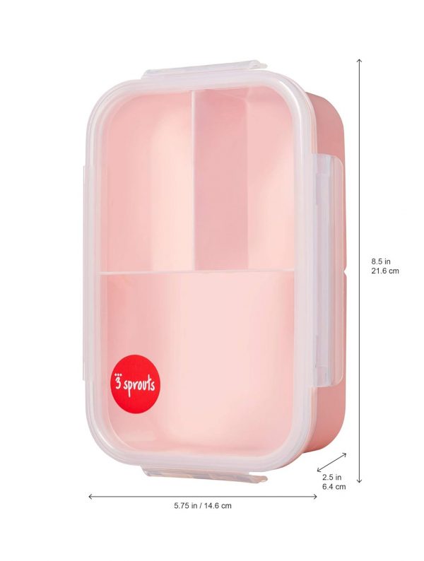 Lonchera Bento Box - Contenedor de 3 compartimentos para niños