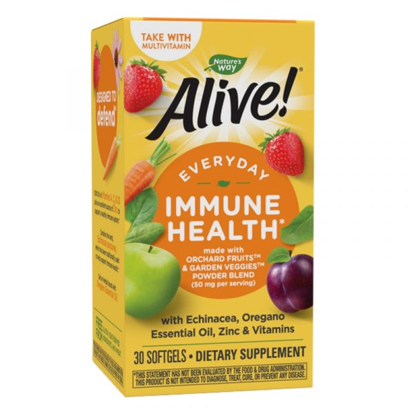 🌿 Everyday Immune Health Alive! – 30 cápsulas ✨ Potencia tu salud inmunológica con orégano y equinácea: una combinación natural.