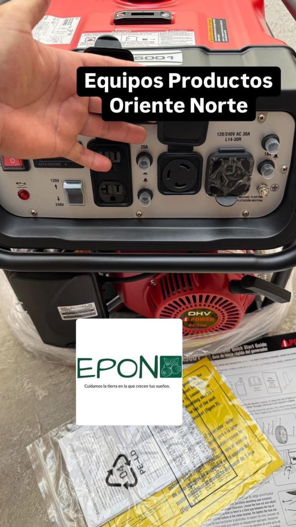 Generador Ipower 5,000 watts de gasolina