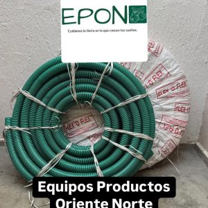 Rollo de 30 metros de manguera anillada full corrugada de 2 pulgs flexible